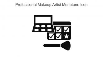 Professional Makeup Artist Monotone Icon In Powerpoint Pptx Png And Editable Eps Format