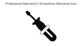 Professional Mechanic S Screwdriver Monotone Icon In Powerpoint Pptx Png And Editable Eps Format