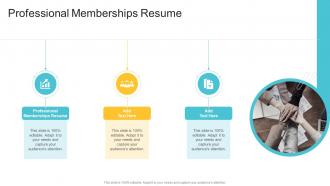 Professional Memberships Resume In Powerpoint And Google Slides Cpb