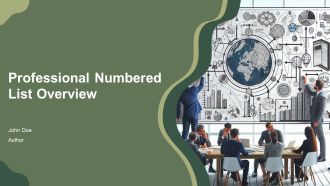 Professional Numbered List Overview PPT Guidelines AT