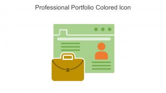 Professional Portfolio Colored Icon In Powerpoint Pptx Png And Editable Eps Format