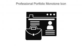 Professional Portfolio Monotone Icon In Powerpoint Pptx Png And ...