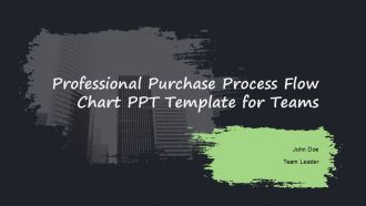 Professional Purchase Process Flow Chart PPT Template For Teams PPT PowerPoint ACP