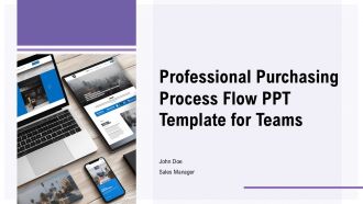 Professional Purchasing Process Flow PPT Template For Teams PPT H