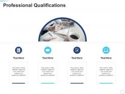 Professional qualifications 10 minutes self introduction ppt powerpoint presentation portfolio master slide