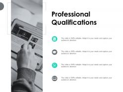 Professional qualifications checklist ppt powerpoint presentation pictures format