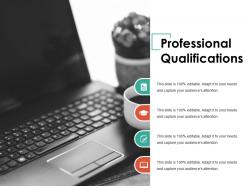 Professional qualifications ppt summary background image