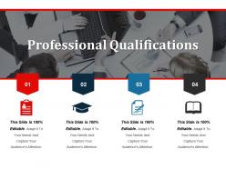 Professional qualifications presentation visual aids