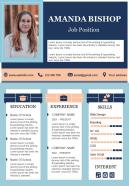 Professional resume design visual cv template