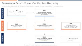 Professional scrum master certification hierarchy scrum master courses it
