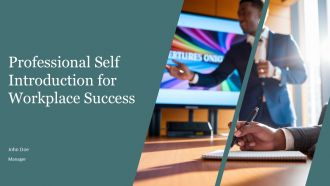 Professional Self Introduction For Workplace Success PPT PowerPoint AT