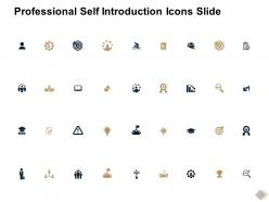 Professional self introduction icons slide threat l795 ppt slide