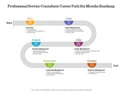 Professional service consultant career path six months roadmap