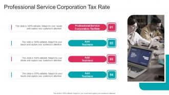 Professional Service Corporation Tax Rate In Powerpoint And Google Slides Cpb