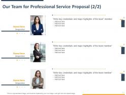 Professional Service Proposal Powerpoint Presentation Slides