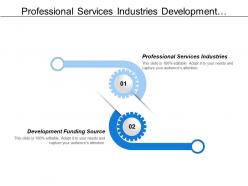 Professional services industries development funding source resource allocation