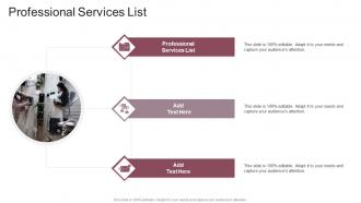 Professional Services List In Powerpoint And Google Slides Cpb