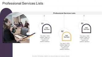 Professional Services Lists In Powerpoint And Google Slides Cpb