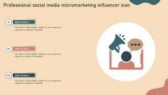 Professional Social Media Micromarketing Influencer Icon