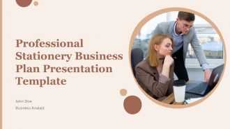 Professional Stationery Business Plan Presentation Template PPT H