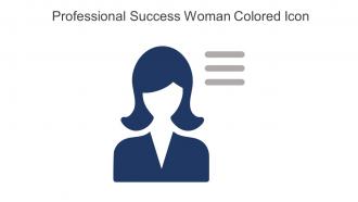 Professional Success Woman Colored Icon In Powerpoint Pptx Png And Editable Eps Format