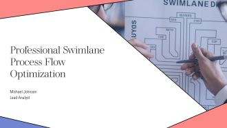 Professional Swimlane Process Flow Optimization PPT Graphics AT