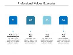 Professional values examples ppt powerpoint presentation model images cpb