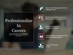 Professionalize in careers ppt sample presentations