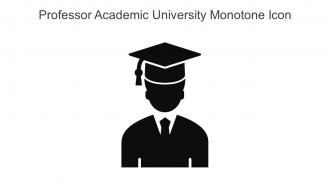 Professor Academic University Monotone Icon In Powerpoint Pptx Png And Editable Eps Format