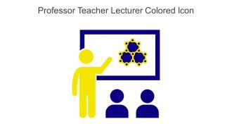 Professor Teacher Lecturer Colored Icon In Powerpoint Pptx Png And Editable Eps Format