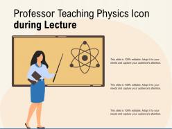 Professor Teaching Physics Icon During Lecture