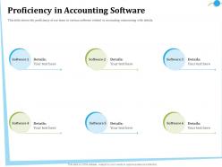 Proficiency in accounting software details ppt powerpoint presentation portfolio files