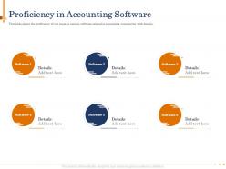 Proficiency in accounting software our team powerpoint presentation sample