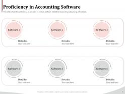 Proficiency in accounting software ppt powerpoint introduction