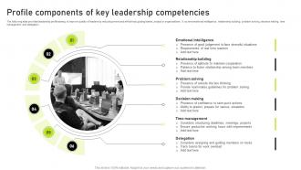 Profile Components Of Key Leadership Competencies