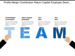 Profile Margin Contribution Return Capital Employed Stock Assets