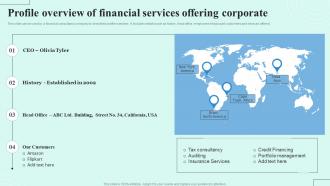 Profile Overview Of Financial Services Offering Corporate
