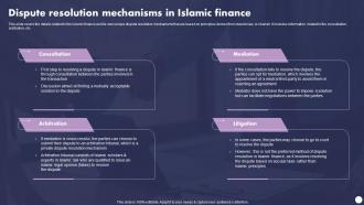 Profit And Loss Sharing Finance Dispute Resolution Mechanisms In Islamic Finance Fin SS V