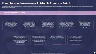 Profit And Loss Sharing Finance Fixed Income Investments In Islamic Finance Sukuk Fin SS V