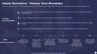Profit And Loss Sharing Finance Islamic Derivatives Primary Term Murabaha Fin SS V
