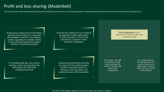 Profit And Loss Sharing Mudarbah A Complete Understanding Fin SS V