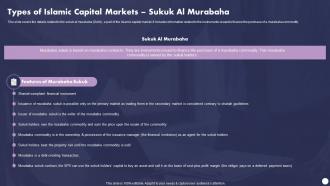 Profit And Loss Sharing Types Of Islamic Capital Markets Sukuk Al Murabaha Fin SS V