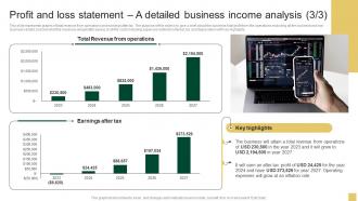 Profit And Loss Statement A Detailed Business Income Sample Northern Trust Business Plan BP SS Impressive Compatible