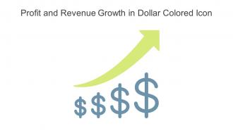 Profit And Revenue Growth In Dollar Colored Icon In Powerpoint Pptx Png And Editable Eps Format