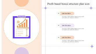 Profit based bonus structure plan icon