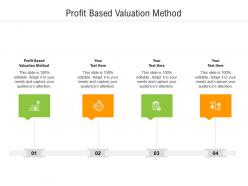 Profit based valuation method ppt powerpoint presentation pictures example introduction cpb