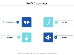 Profit calculation ppt powerpoint presentation model background image cpb