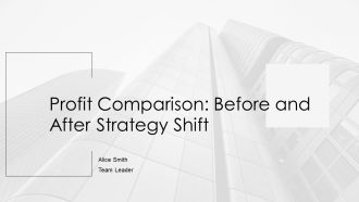 Profit Comparison Before And After Strategy Shift PPT Example AT