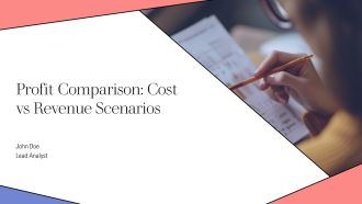 Profit Comparison Cost Vs Revenue Scenarios PPT Mockup AT