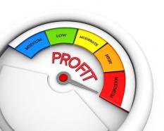 Profit conceptual meter indicate maximum level stock photo